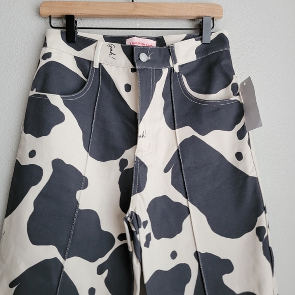 Lisa Says Gah! Robyn Jean in Black/Ivory Cow size 29 NWT - Picture 4 of 7